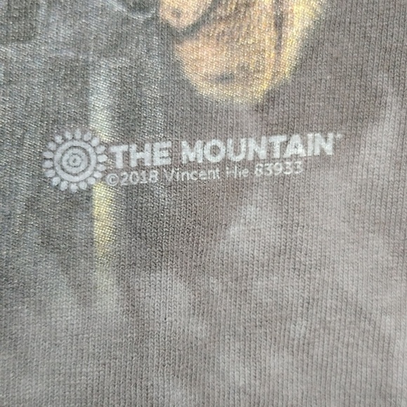 The Mountain Mens Gray Tie Dye Cat Graphic T-Shirt Size XL - Picture 4 of 9